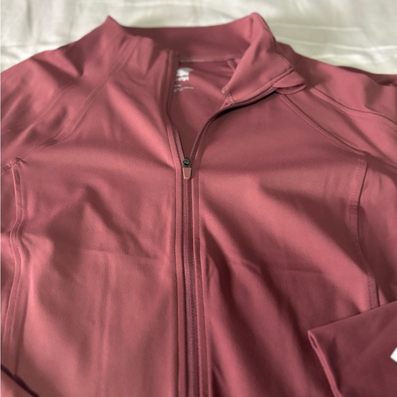 Women's Pink Zip-Up Jacket - Picture 11 of 14